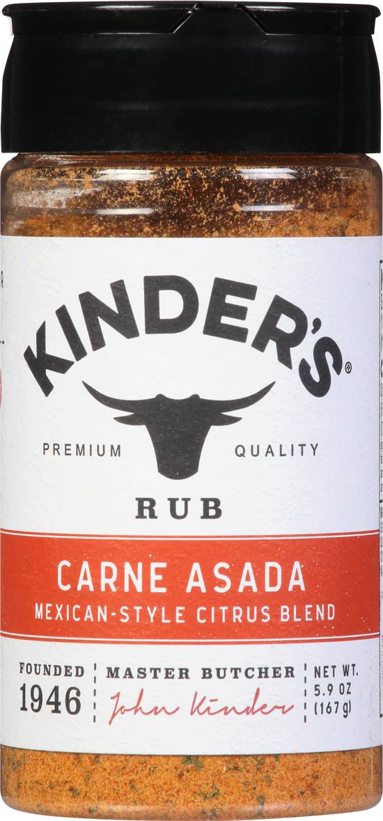 Kinder's Carne Asada Rub Mexican-Style Citrus Blend (5.9 oz)