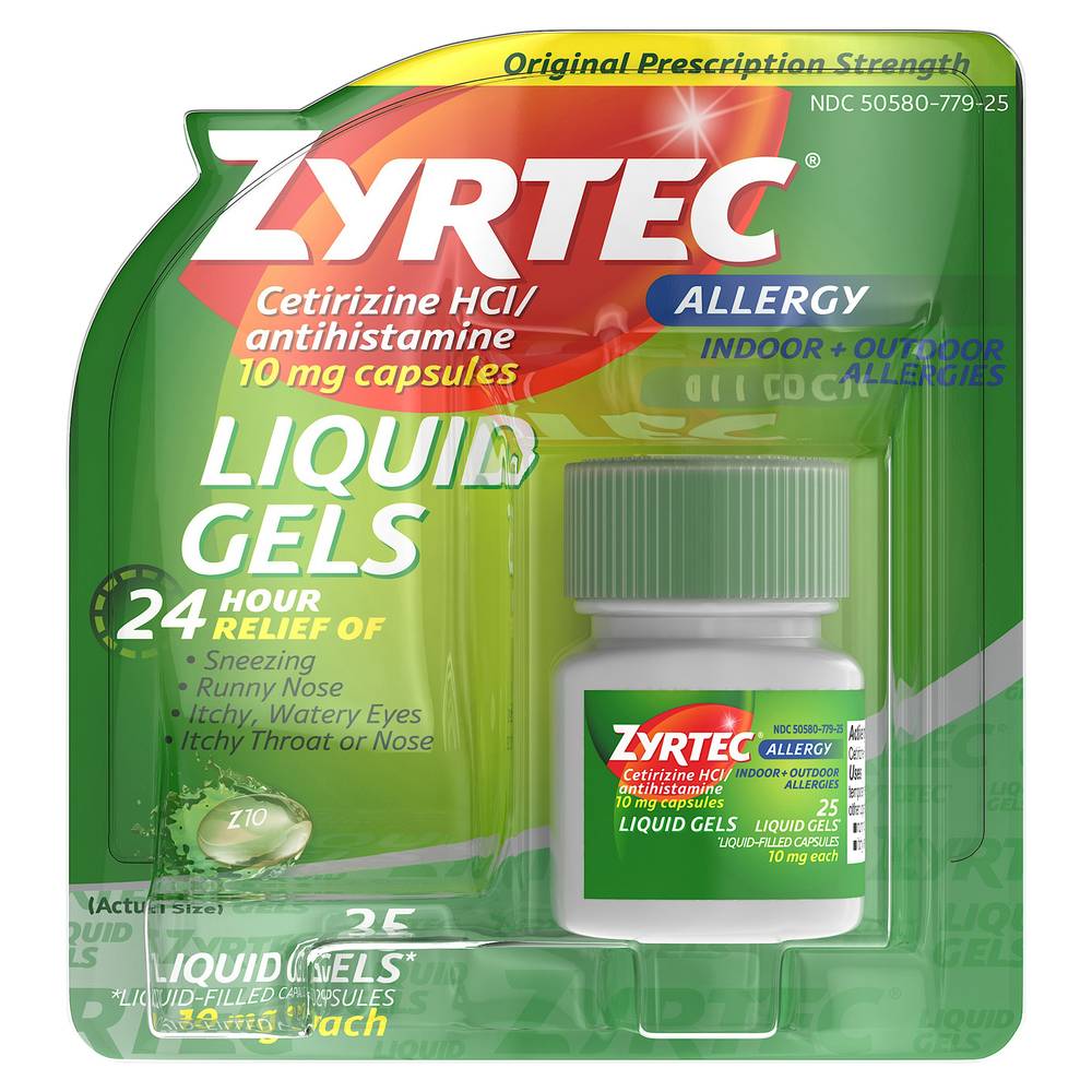 Zyrtec 24 Hour Antihistamine Allergy Relief Tablets