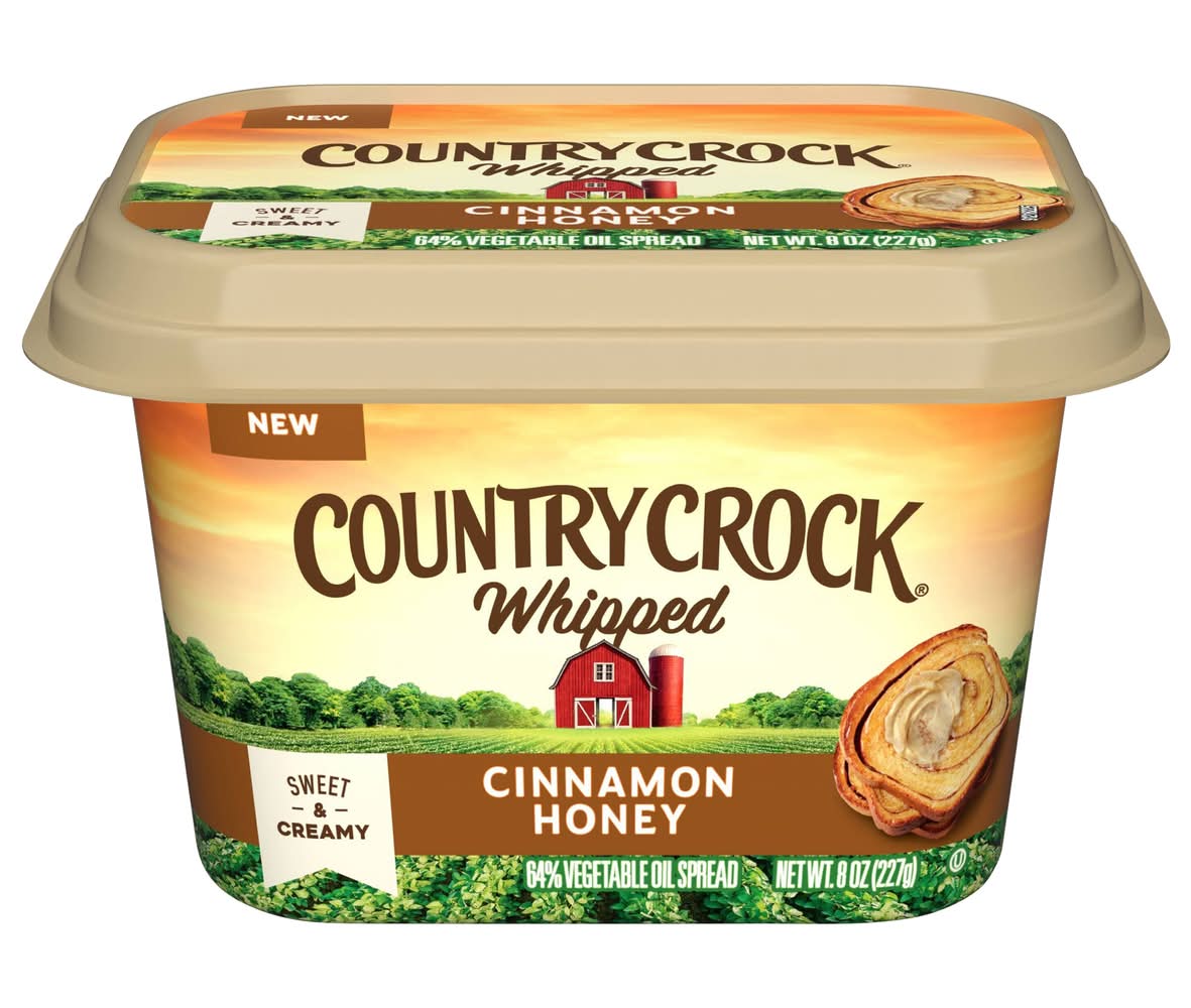 Country Crock Whipped Spread Butter, Cinnamon-Honey (8 oz)