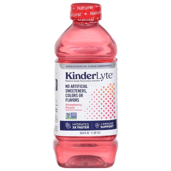 Kinderlyte Medical Grade Strawberry Punch Electrolyte Solution ( 33.8 fl oz )