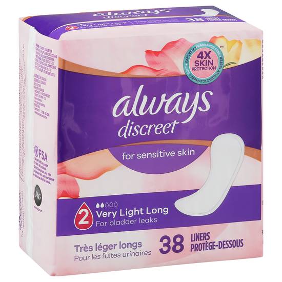 Always Very Light Long Liners 2 (38 ct)