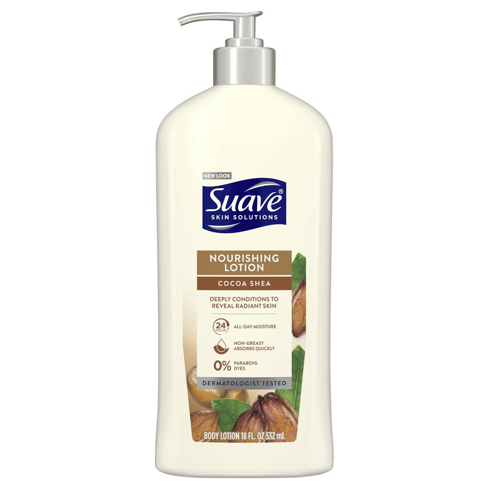 Suave Smoothing Body Lotion With Cocoa Butter & Shea (18 fl oz)