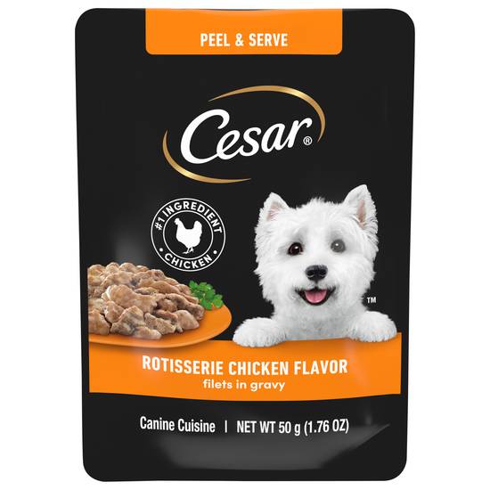 Cesar Filets in Gravy Rotisserie Canine Cuisine (chicken)