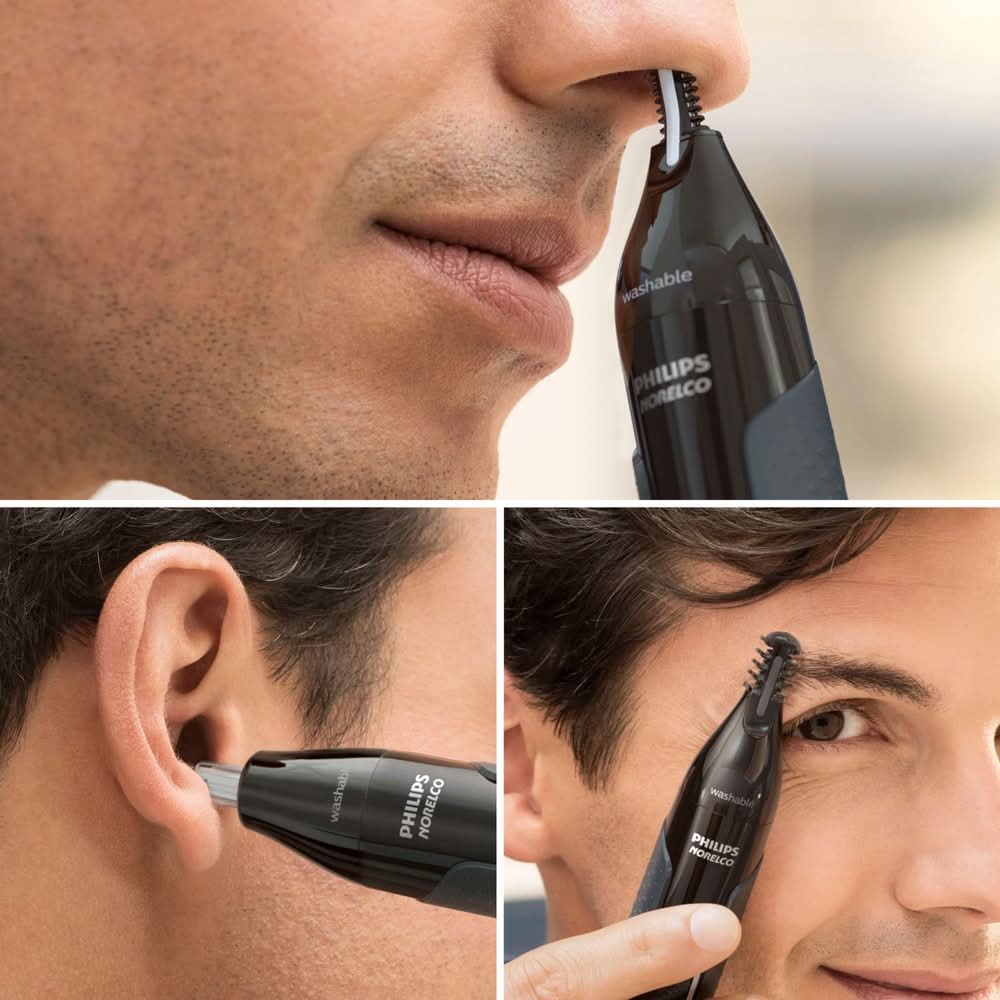 Philips Norelco - Nose Trimmer 3000, for Nose, Ears Eyebrows, NT3600/62 - Black