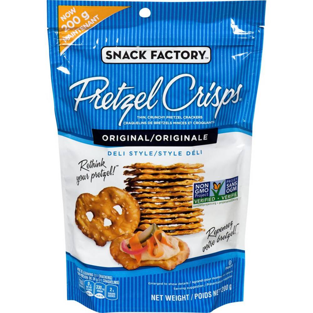 Snack Factory Original Pretzel Crisps (200 g)