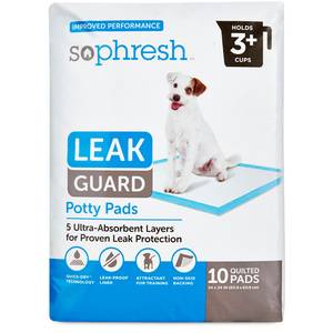 Sophresh tapetes leak guard ultra absorbentes (paquete 10 piezas)