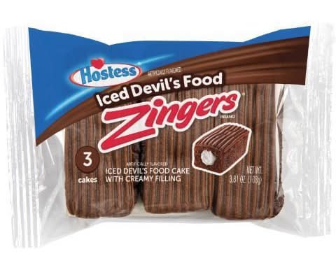 Hostess Chocolate Zingers Devil's Food 3 Count