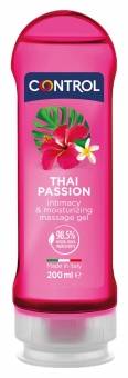 Gel de masaje corporal con aroma a especias florales Thai Passion 2 en 1 Control 200 ml.