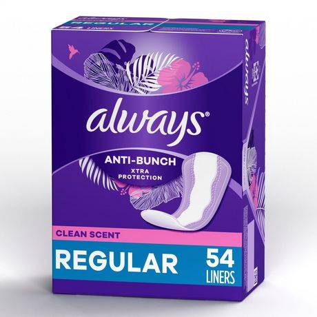 Always Anti-Bunch Xtra Protection Daily Liners (54 units)