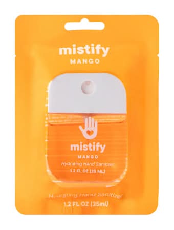 Mistify Mango Hydrating Hand Sanitizer 1.2oz Mango