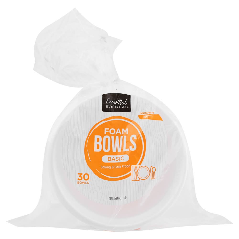 Essential Everyday Basic Foam Bowls