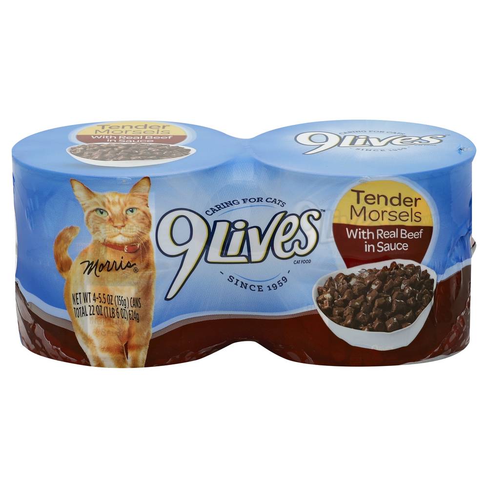 9Lives Tender Morsels With Real Beef in Sauce Cat Food