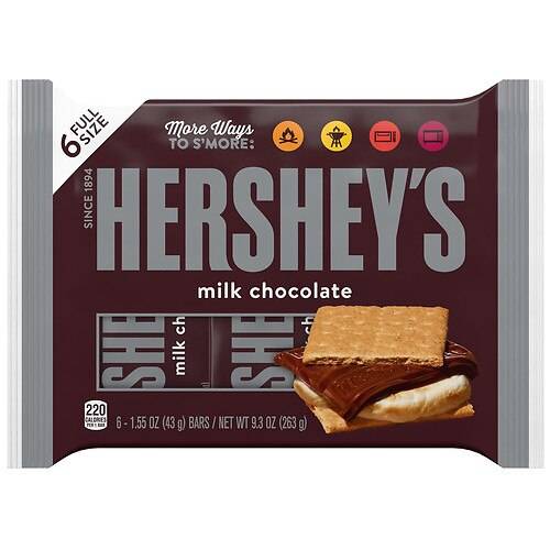 Order Hershey's Milk Chocolate 6 PK food online from Walgreens store, Torrance on bringmethat.com