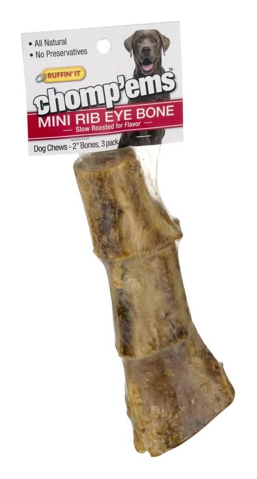 Ruffin' It Chomp'ems 2'' Mini Rib Eye Bone