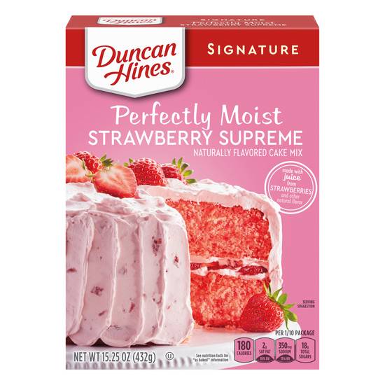 Duncan Hines Signature Perfectly Moist Supreme Cake Mix ( strawberry)
