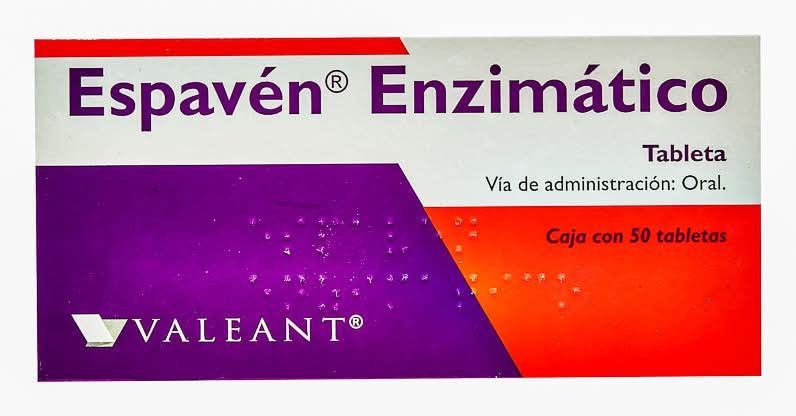Valeant · Espavén enzimático tabletas (50 un)