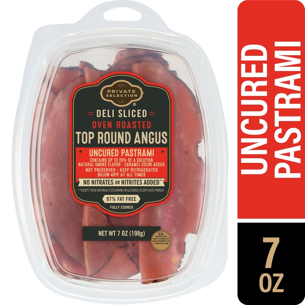 Private Selection® Top Round Angus Uncured Deli Pastrami Sliced
