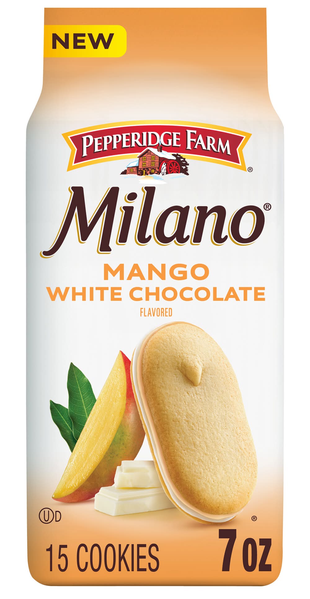 Pepperidge Farm Milano Distinctive Cookies, Mango White Chocolate (7 oz, 15 ct)