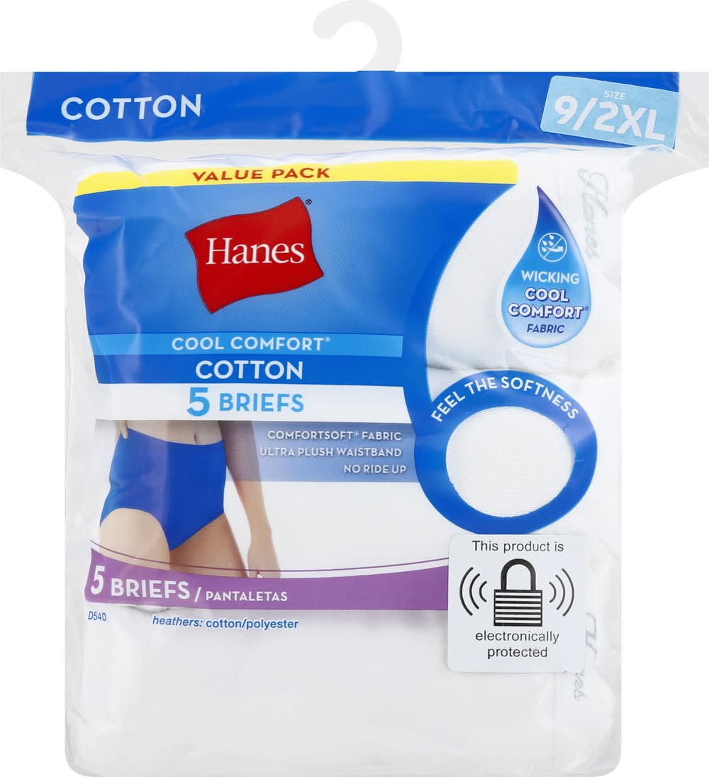Hanes Women's 9/2xl Cool Comfort Cotton Briefs