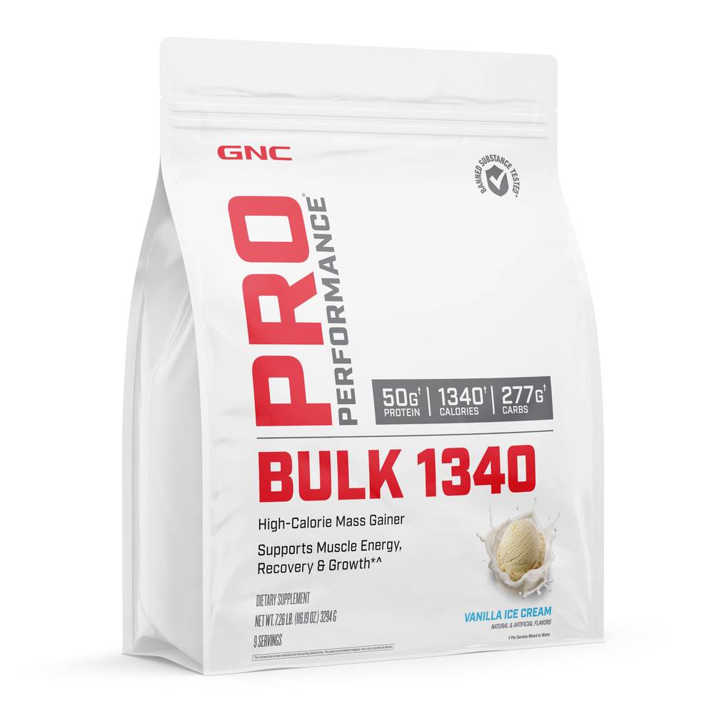 GNC Pro Performance Bulk, Vanilla Ice Cream (7.14 lbs)