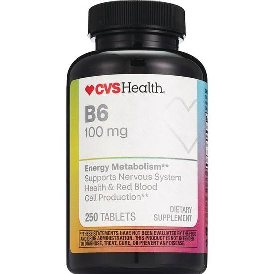 CVS Health Vitamin B6 Tablets 100mg, 250CT