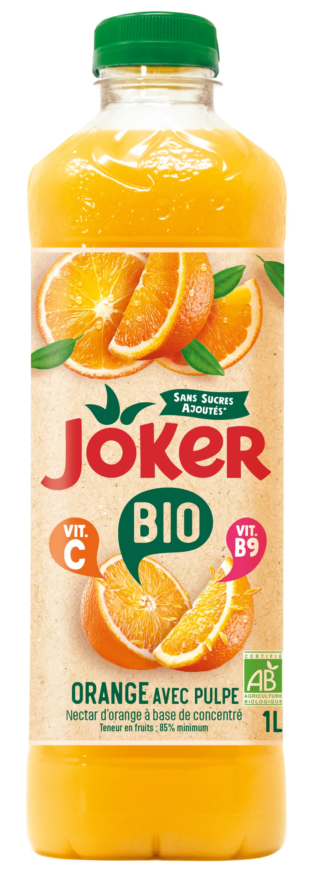 Joker - Jus d'orange sans pulpe bio (1L)