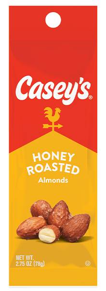 Casey's Honey Roasted Almonds Tube 2.75oz
