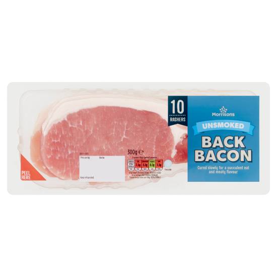 Morrisons Unsmoked Back Bacon Rashers(10Ct)
