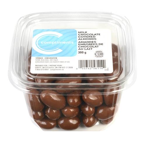Compliments Milk Chocolate Covered Almonds (300 g)