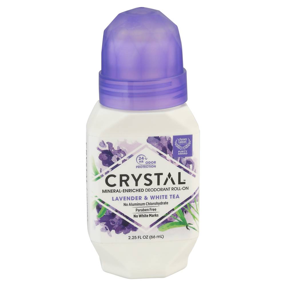 Crystal Lavender & White Tea Deodorant Roll-On