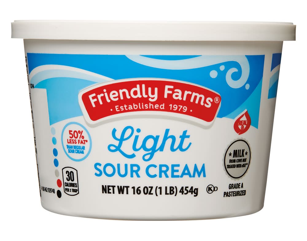 Friendly Farms Light Sour Cream (16 oz)