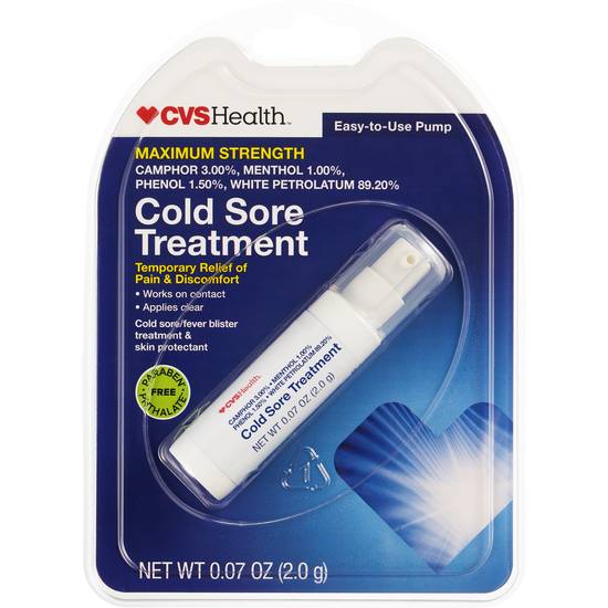 CVS Health Maximum Strength Cold Sore Treatment for Temporary Relief of Pain & Discomfort