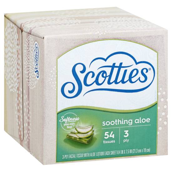 Scotties Soothing Aloe 3-ply Facial Tissue (54 ct)