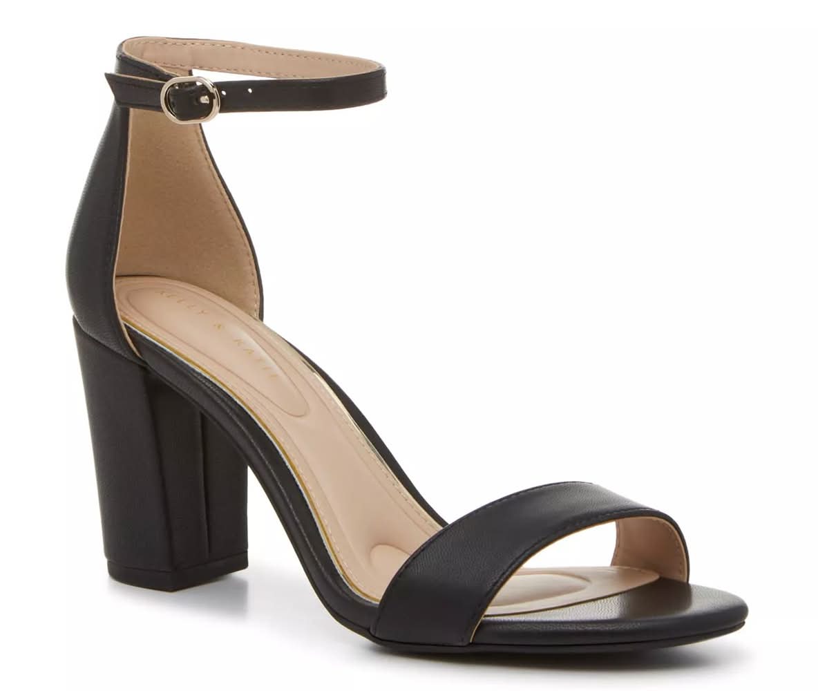 Kelly & Katie Hailee Sandal (Black Synthetic Medium - 9.5)
