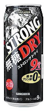 【アルコール】◎サンガリアゼロサワー≪ストロング無糖ドライ≫(500ml)