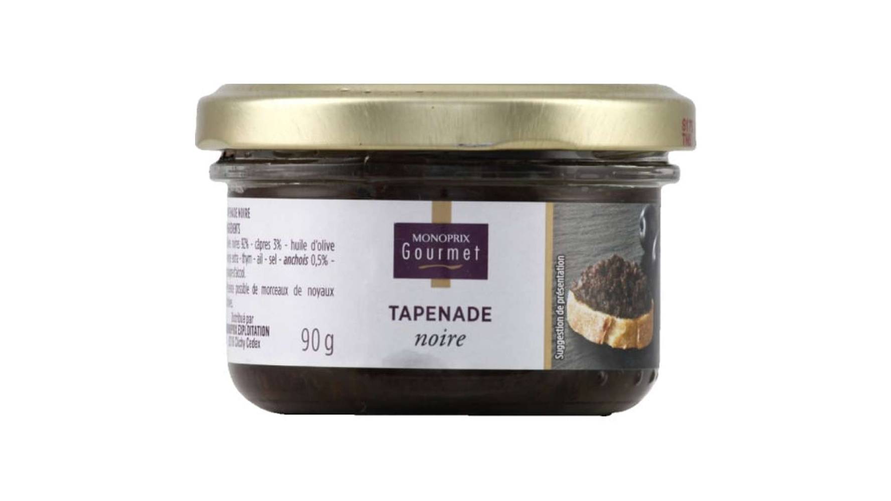 Monoprix Gourmet Tapenade noire Le pot de 90g