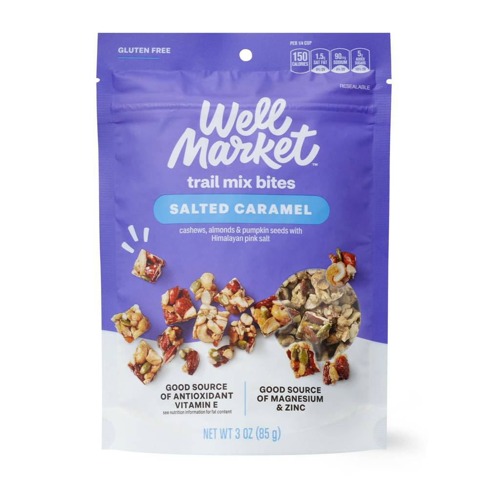 Well Market Salted Caramel Trail Mix Bites, 3 Oz