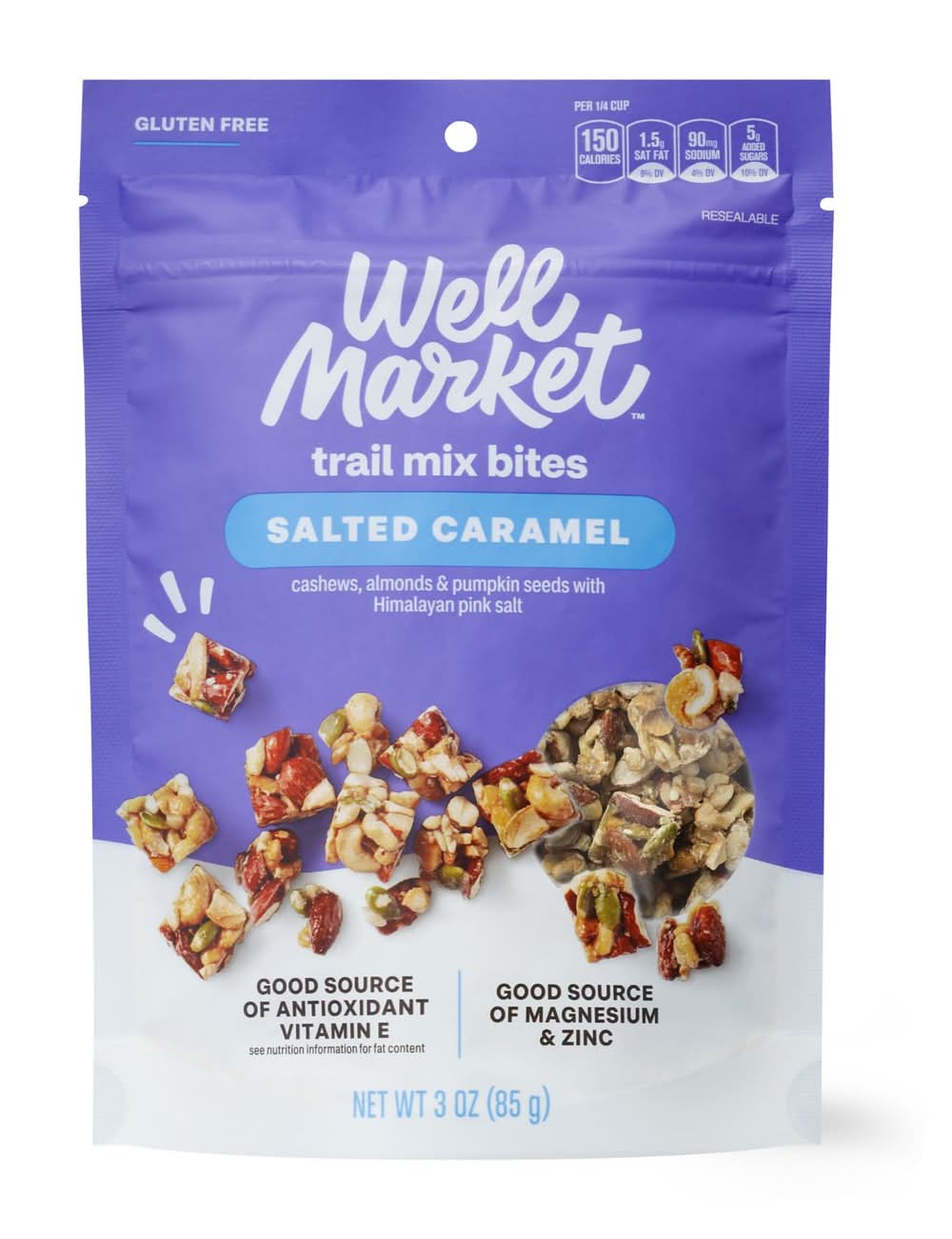 Well Market Trail Mix Bites, Salted Caramel (3 oz)