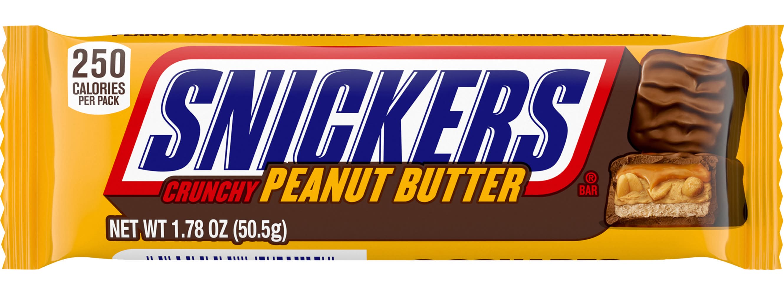 Snickers Crunchy Peanut Butter Chocolate Squares (1.78 oz)