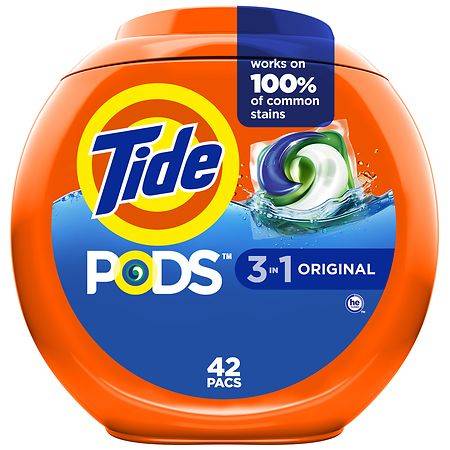 Tide PODS Liquid Laundry Detergent Pacs Original - 42.0 ea