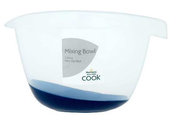 Morrisons Mixing Bowl With Non Slip Base 2L