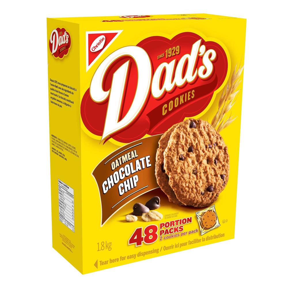 Dad’S Oatmeal Chocolate Chips Cookies, 48-Pack Of 2