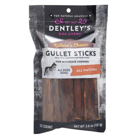 Dentley's Nature's Chews Gullet Sticks All Life Stage Dog Chews