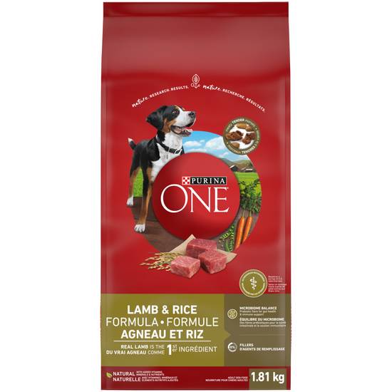 Purina One Lamb & Rice Formula Dry Dog Food (1.81 kg)