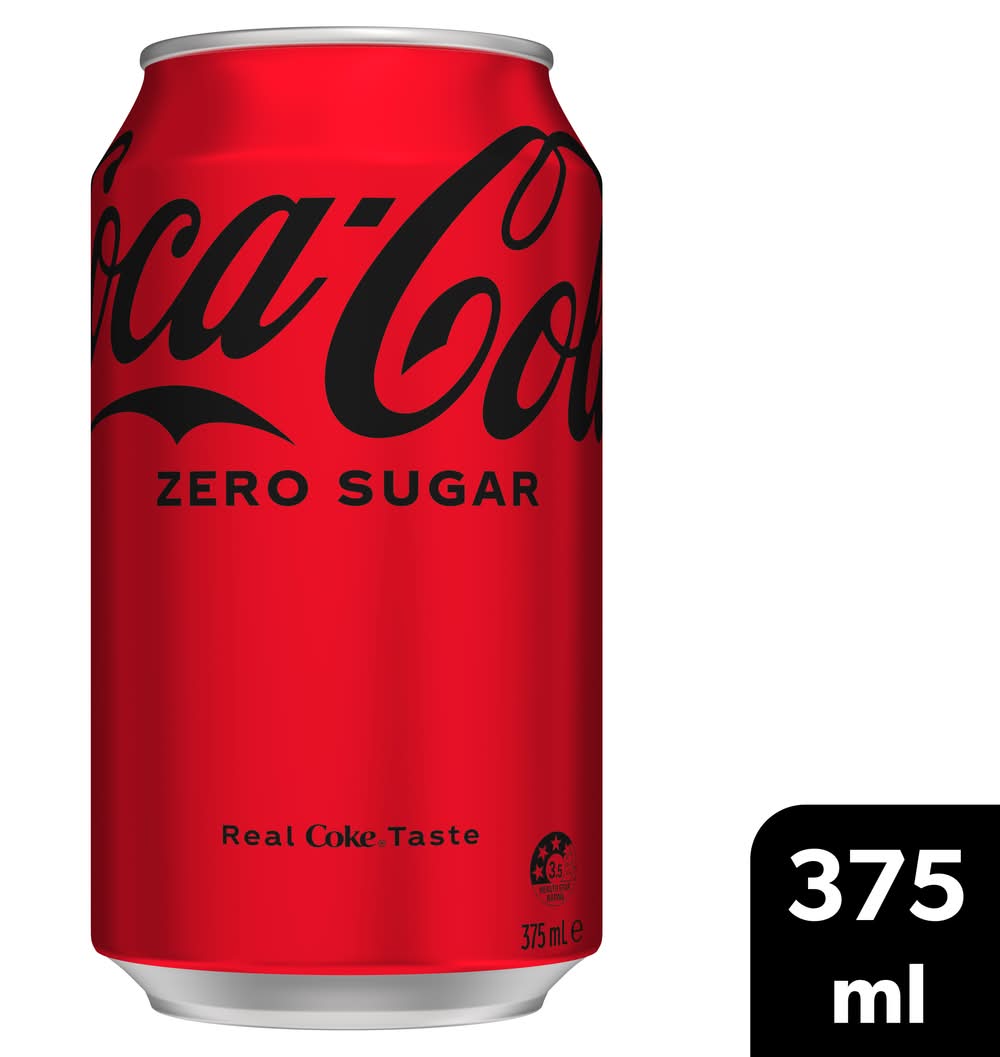 Coca-Cola Zero Sugar Soda (375mL)