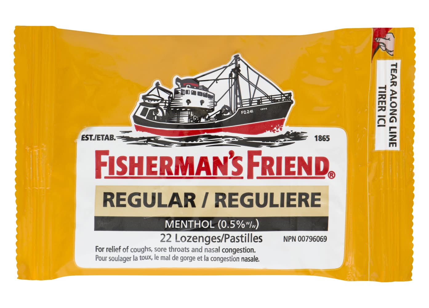 Fisherman's friend fisherman's friend regular cough suppressant lozenges - regular menthol lozenges (22 units)