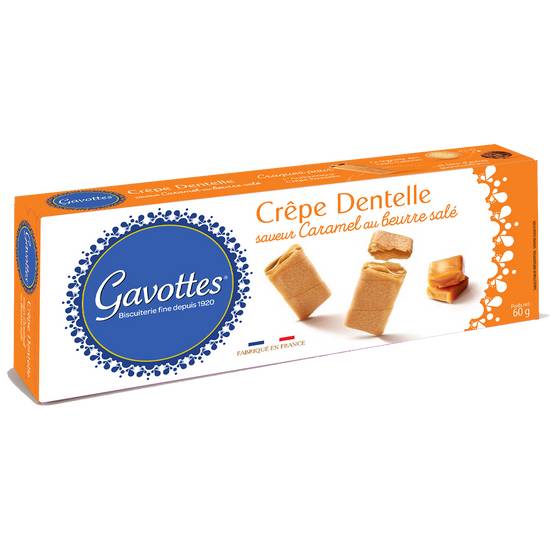 Gavottes - Biscuits crêpe dentelle (caramel - beurre salé)