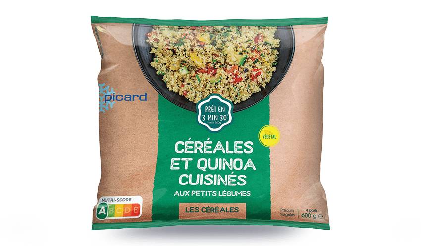 Quinoa et céréales cuisinés aux petits légumes