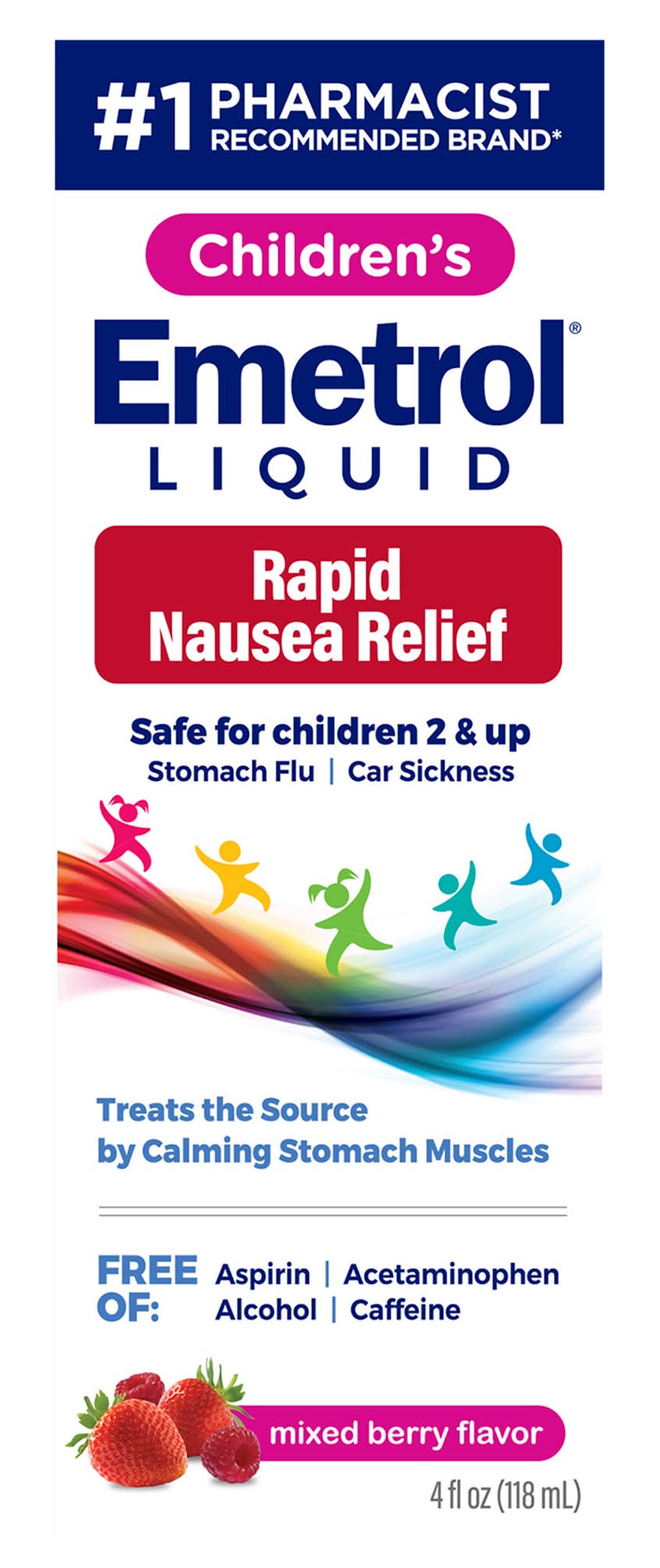 Emetrol Rapid Nausea Safe For Children 2 & Up, Mixed Berry (4 fl oz)