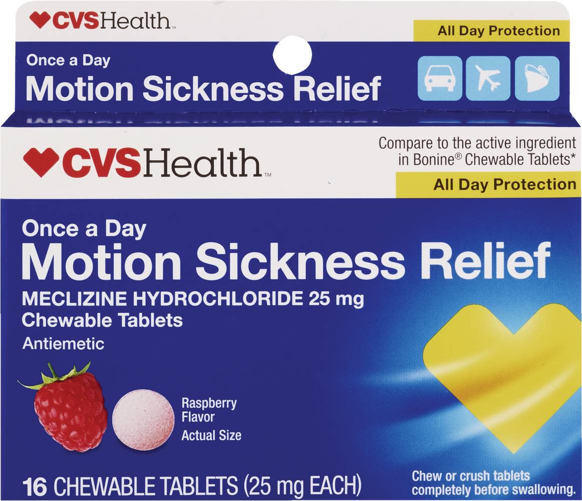 Cvs Health Motion Sickness Relief Tablets (raspberry)
